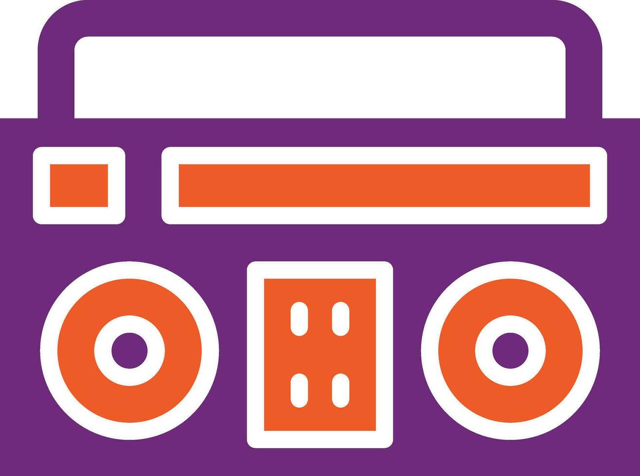 Boombox-Vektor-Icon-Design-Illustration vektor