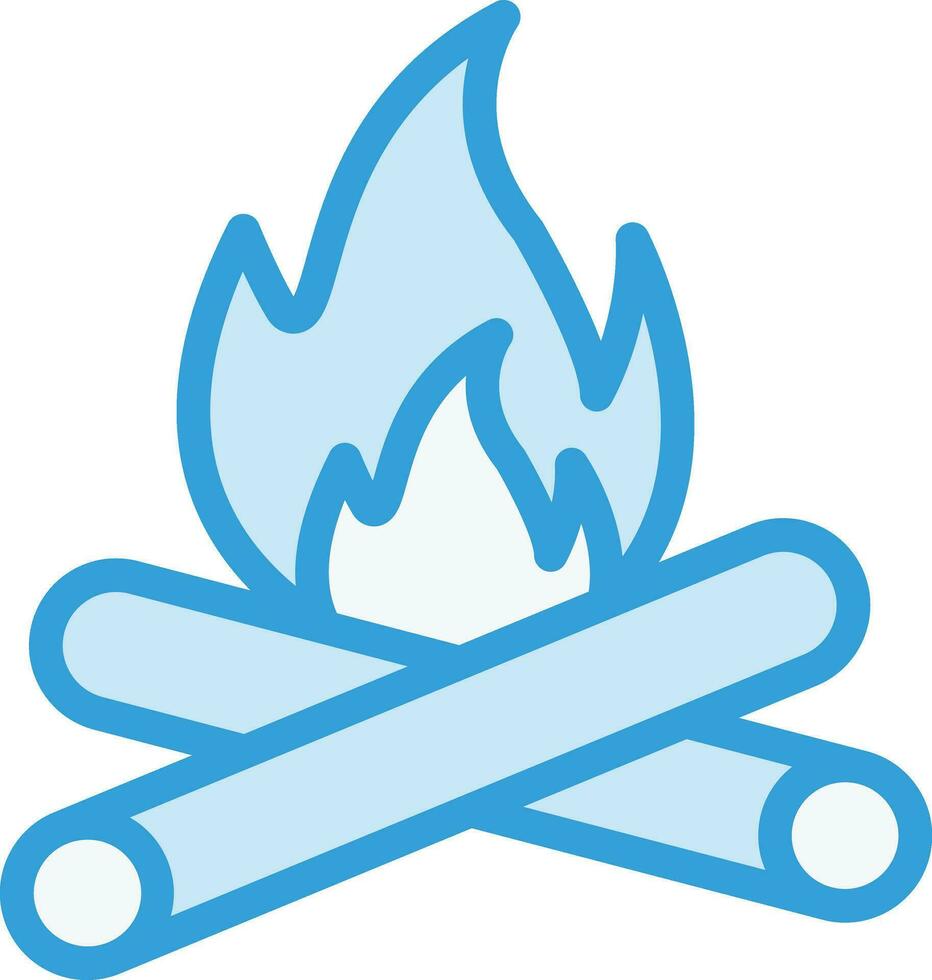 Lagerfeuer-Vektor-Icon-Design-Illustration vektor