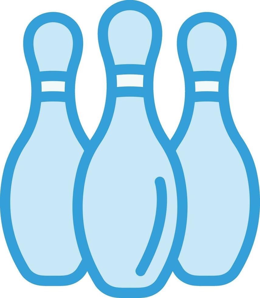 bowling stift vektor ikon design illustration