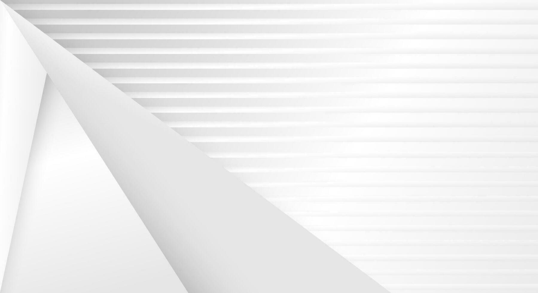 Weiß abstrakt geometrisch Hintergrund mit glühend Streifen vektor