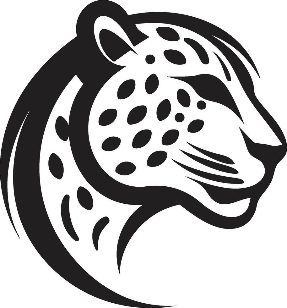 Panther Mystik mysteriös Identität monochromatisch Majestät minimalistisch Gepard Profil vektor