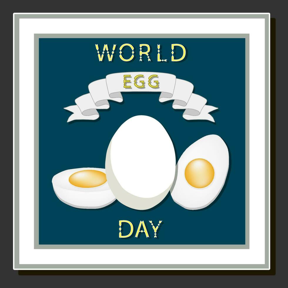 skön illustration på tema av fira årlig Semester värld ägg dag vektor