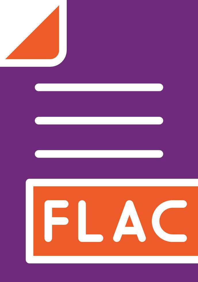 Flac-Vektor-Icon-Design-Illustration vektor