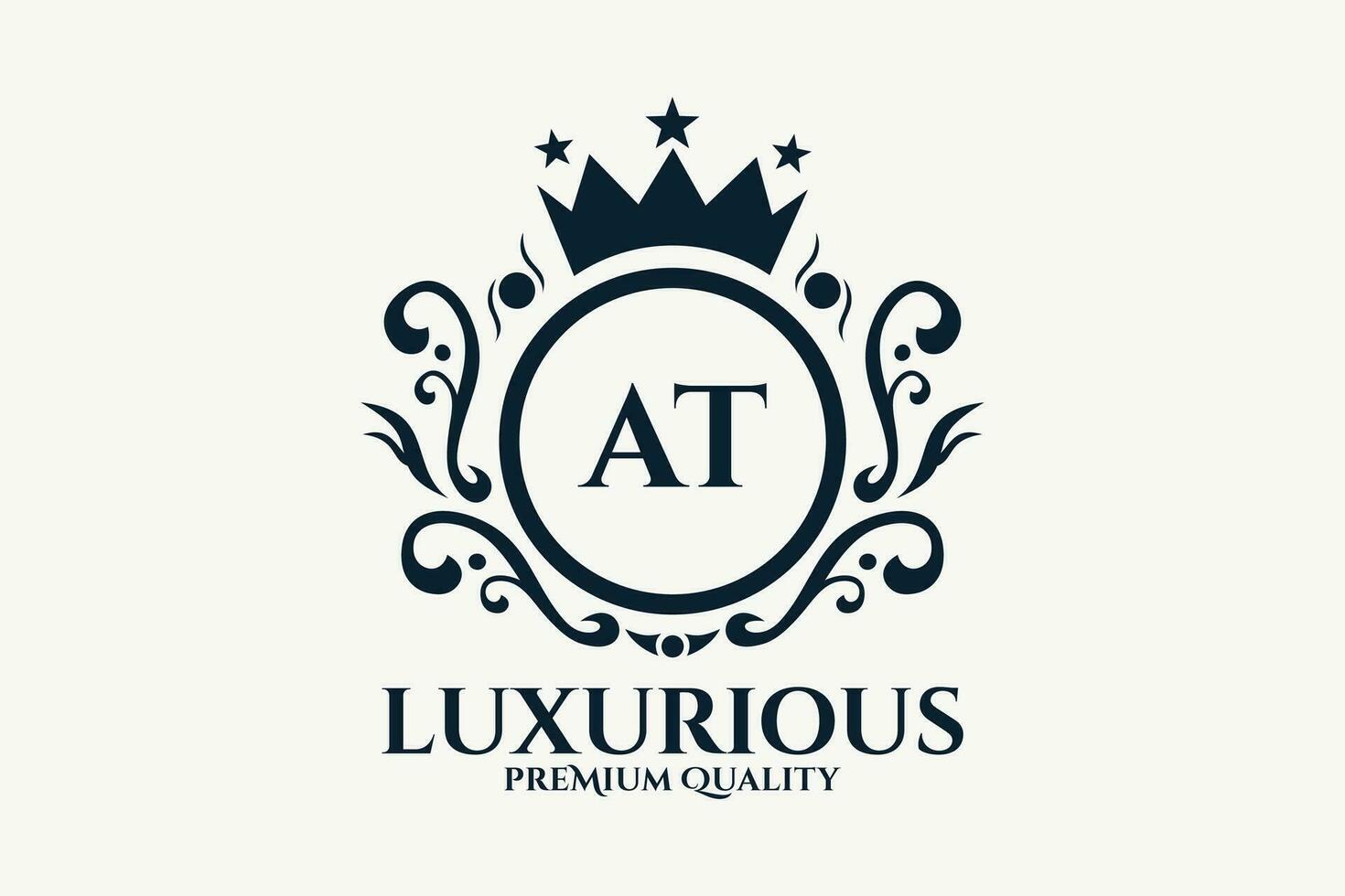 Initiale Brief beim königlich Luxus Logo Vorlage im Vektor Kunst zum luxuriös branding Vektor Illustration.