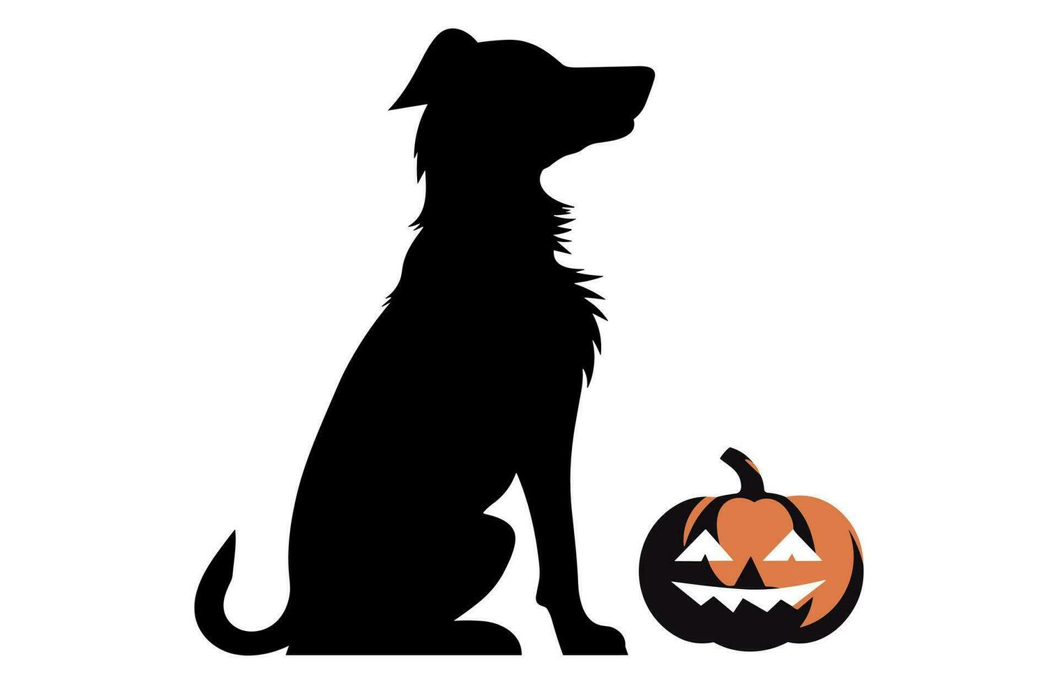 fri halloween skrämmande hund vektor silhuetter bunt, uppsättning av silhuetter halloween ondska svart hundar