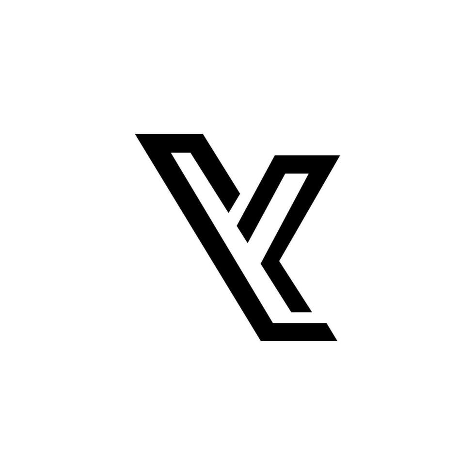 Brief cy oder yc Linie Kunst kreativ modern einzigartig Typografie Monogramm Logo vektor