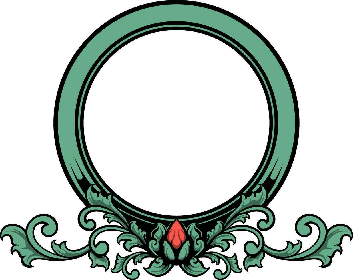 Kreis Ornament zum Hochzeit vektor