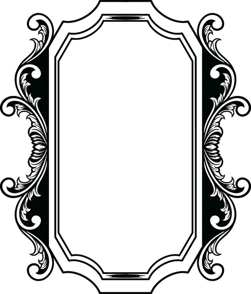 Spiegel Ornament Rahmen vektor