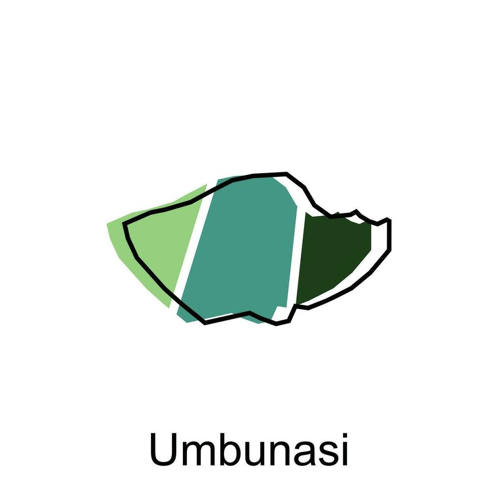 Karte Stadt von umbunasi Welt Karte International Vektor mit Gliederung Design Vorlage, geeignet zum Ihre Unternehmen