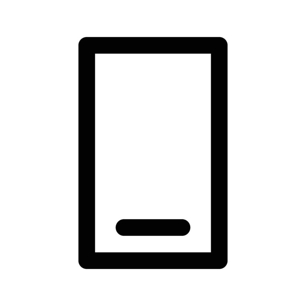 Smartphone Symbol Vektor. eben schwarz Symbol auf Weiß Hintergrund. Illustration vektor