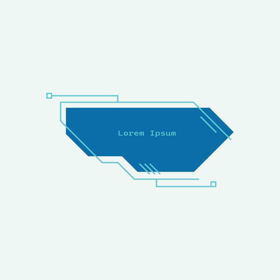 Digital aufbieten, ausrufen, zurufen Titel. futuristisch Textfeld Vorlage, Rahmen Box mit Text Probe. eben Vektor Illustration zum Präsentation oder Infografiken Inhalt Konzept