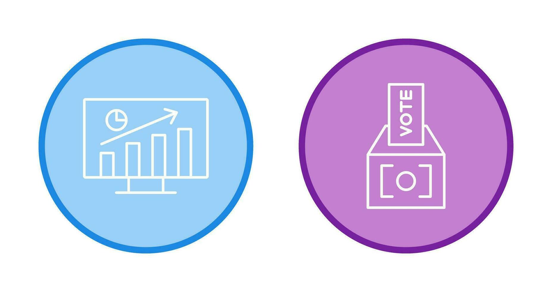 Statistiken und Abstimmung Symbol vektor