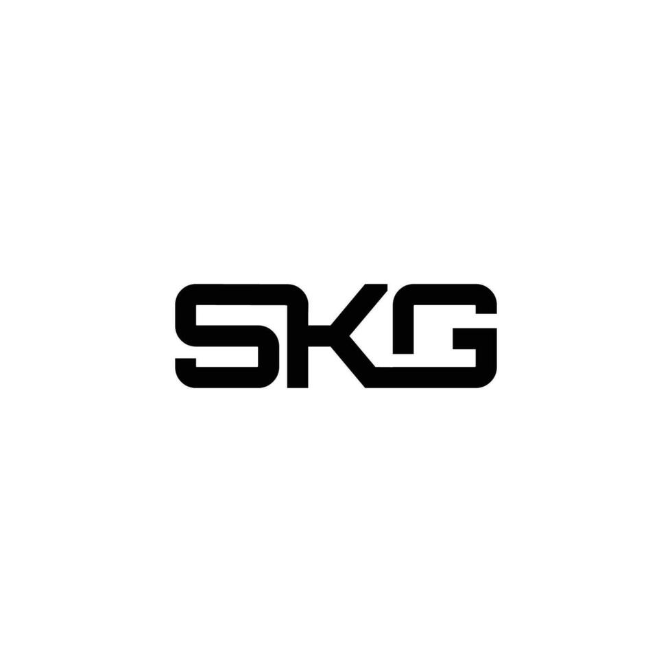 Monogramm Brief skg modern Initiale Logo Design ,skg verknüpft Kreis Großbuchstaben Monogramm Logo vektor