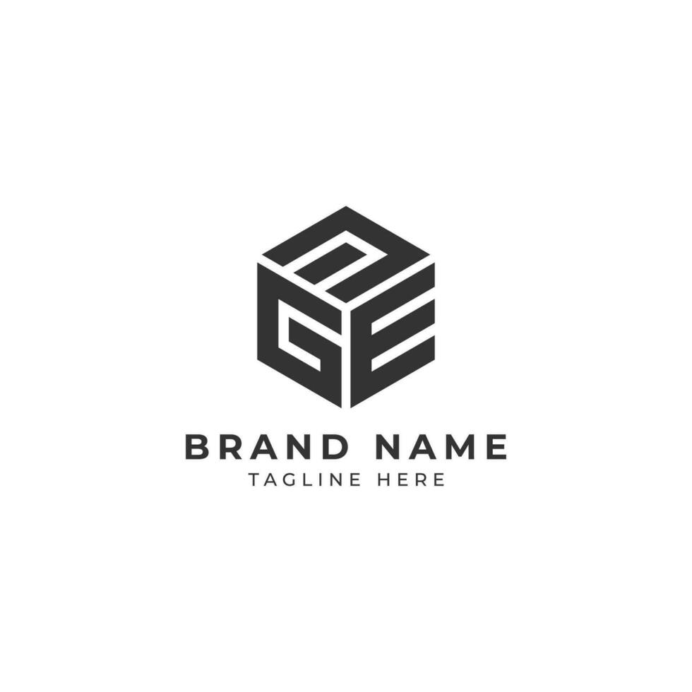 Monogramm Brief ege modern Initiale Logo Design ,ege verknüpft Kreis Großbuchstaben Monogramm Logo vektor