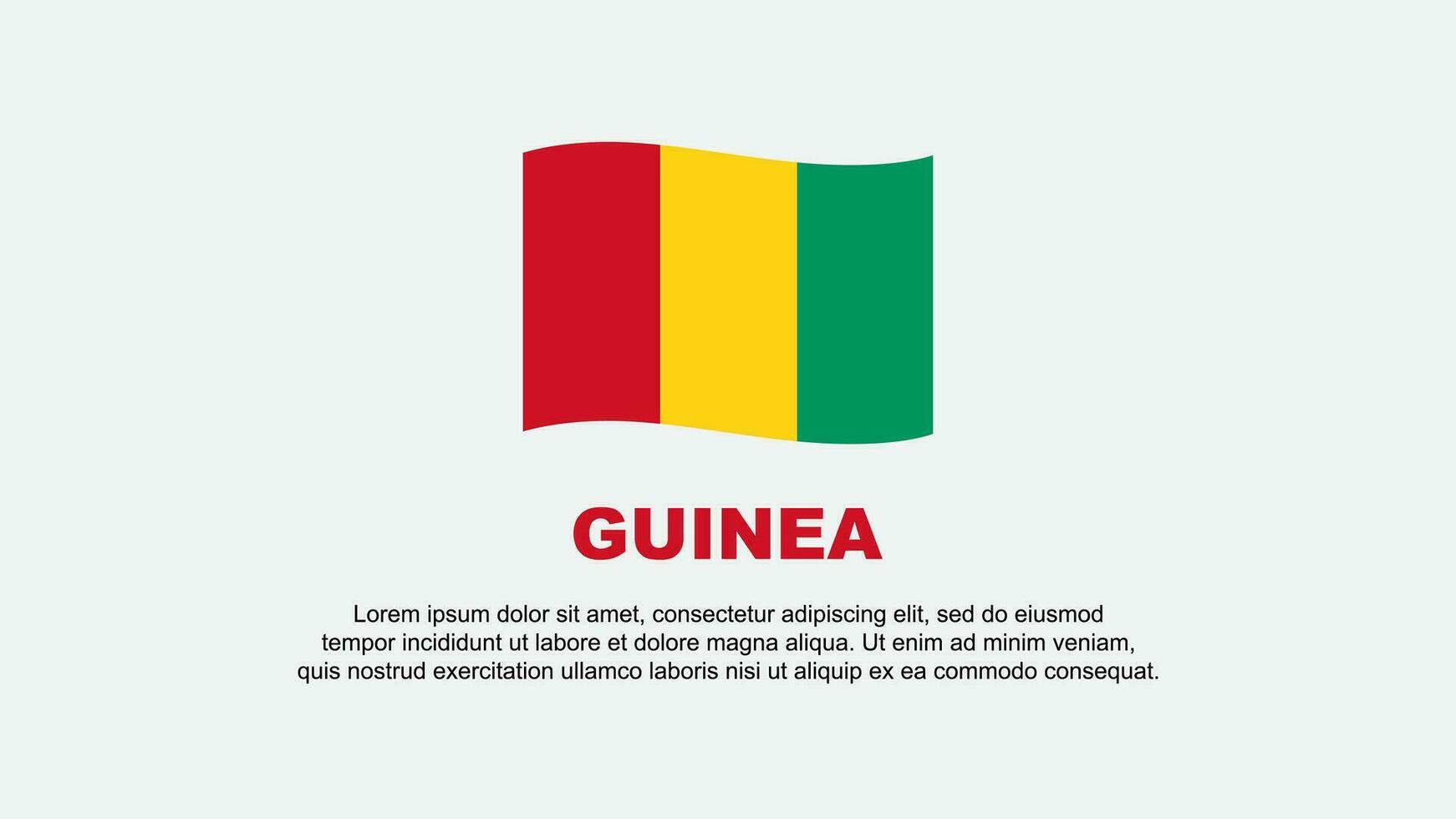 guinea flagga abstrakt bakgrund design mall. guinea oberoende dag baner social media vektor illustration. guinea bakgrund