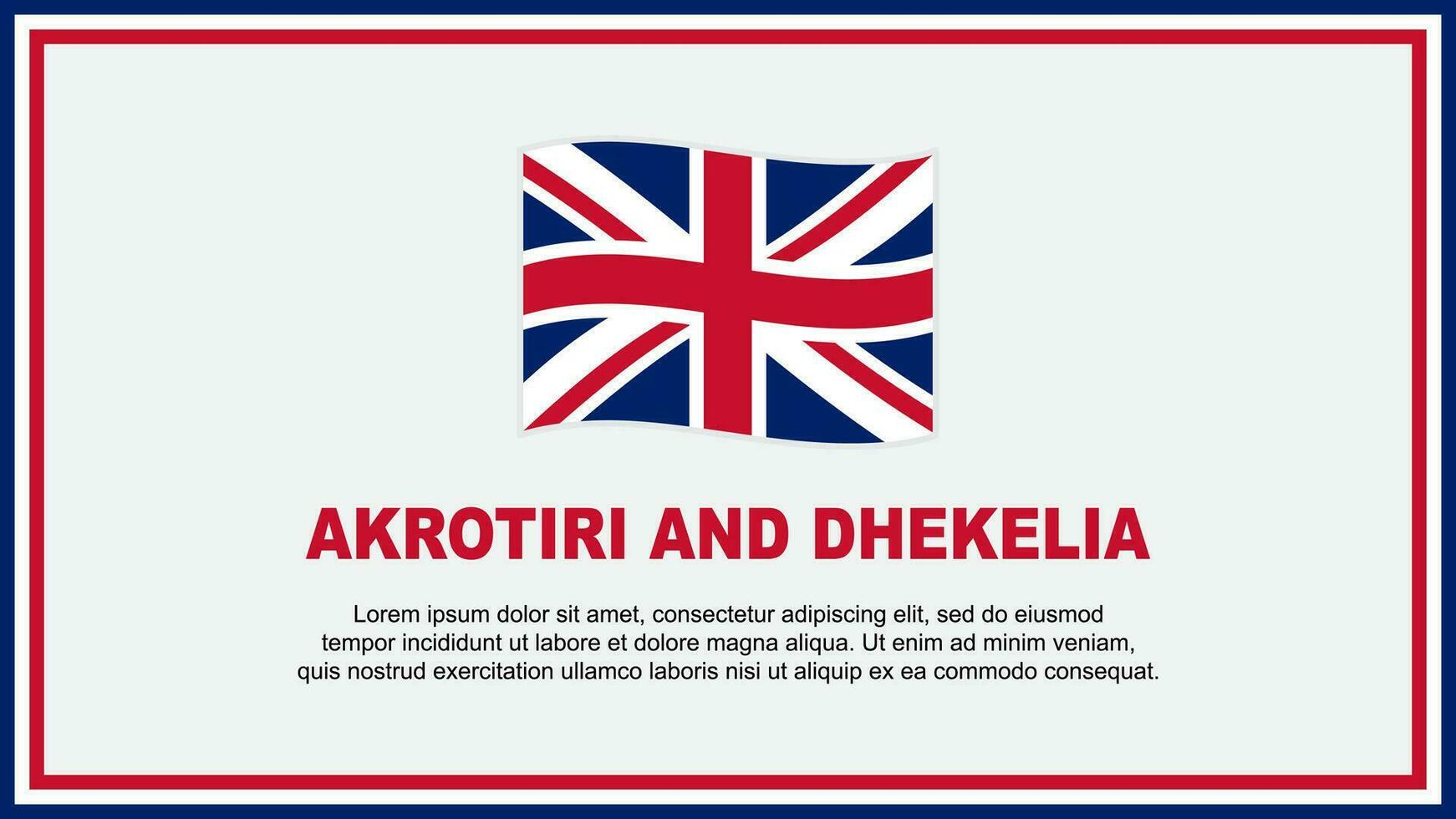 Akrotiri und dhekelia Flagge abstrakt Hintergrund Design Vorlage. Akrotiri und dhekelia Unabhängigkeit Tag Banner Sozial Medien Vektor Illustration. Akrotiri und dhekelia Banner
