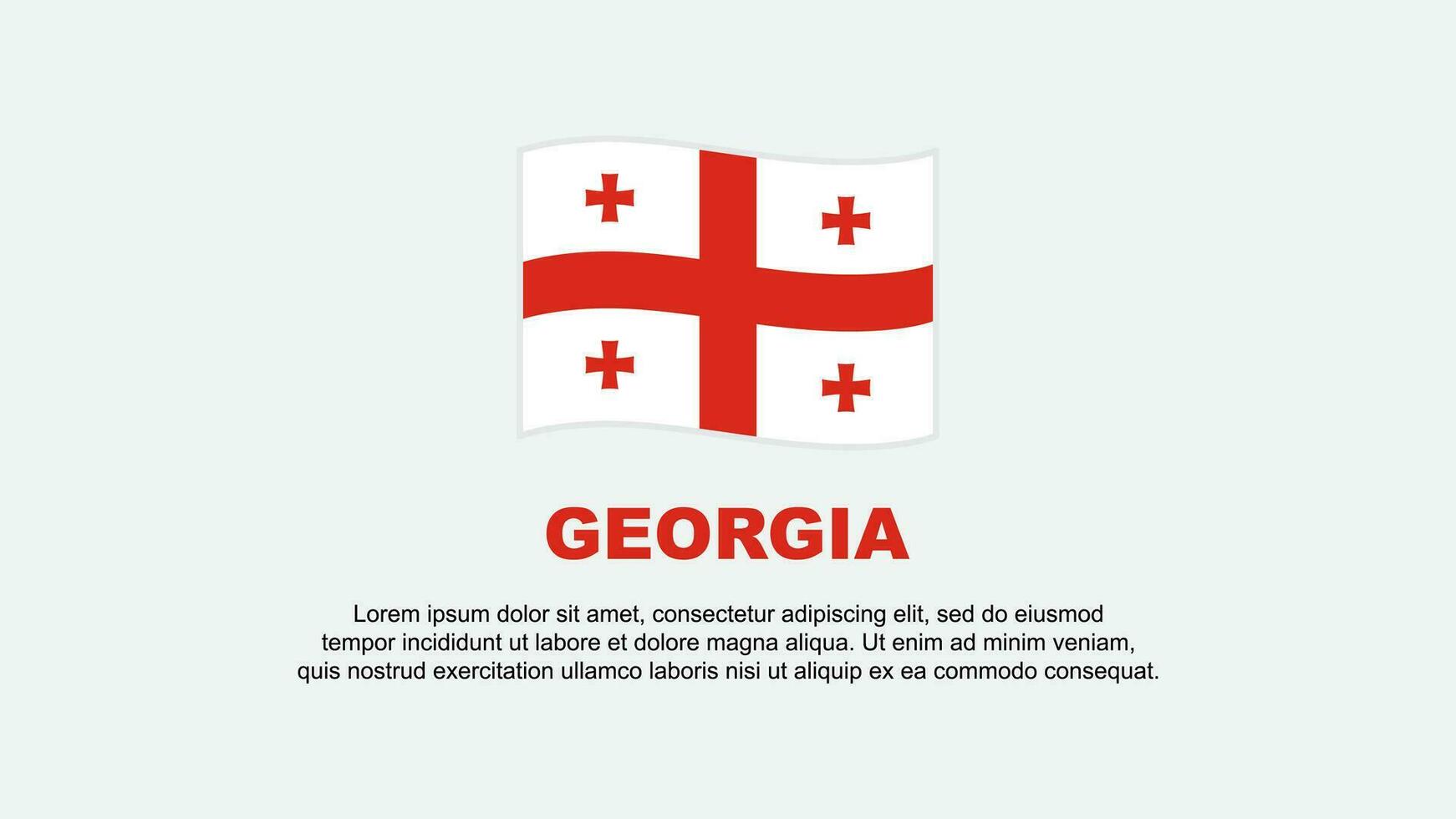 georgien flagga abstrakt bakgrund design mall. georgien oberoende dag baner social media vektor illustration. georgien bakgrund