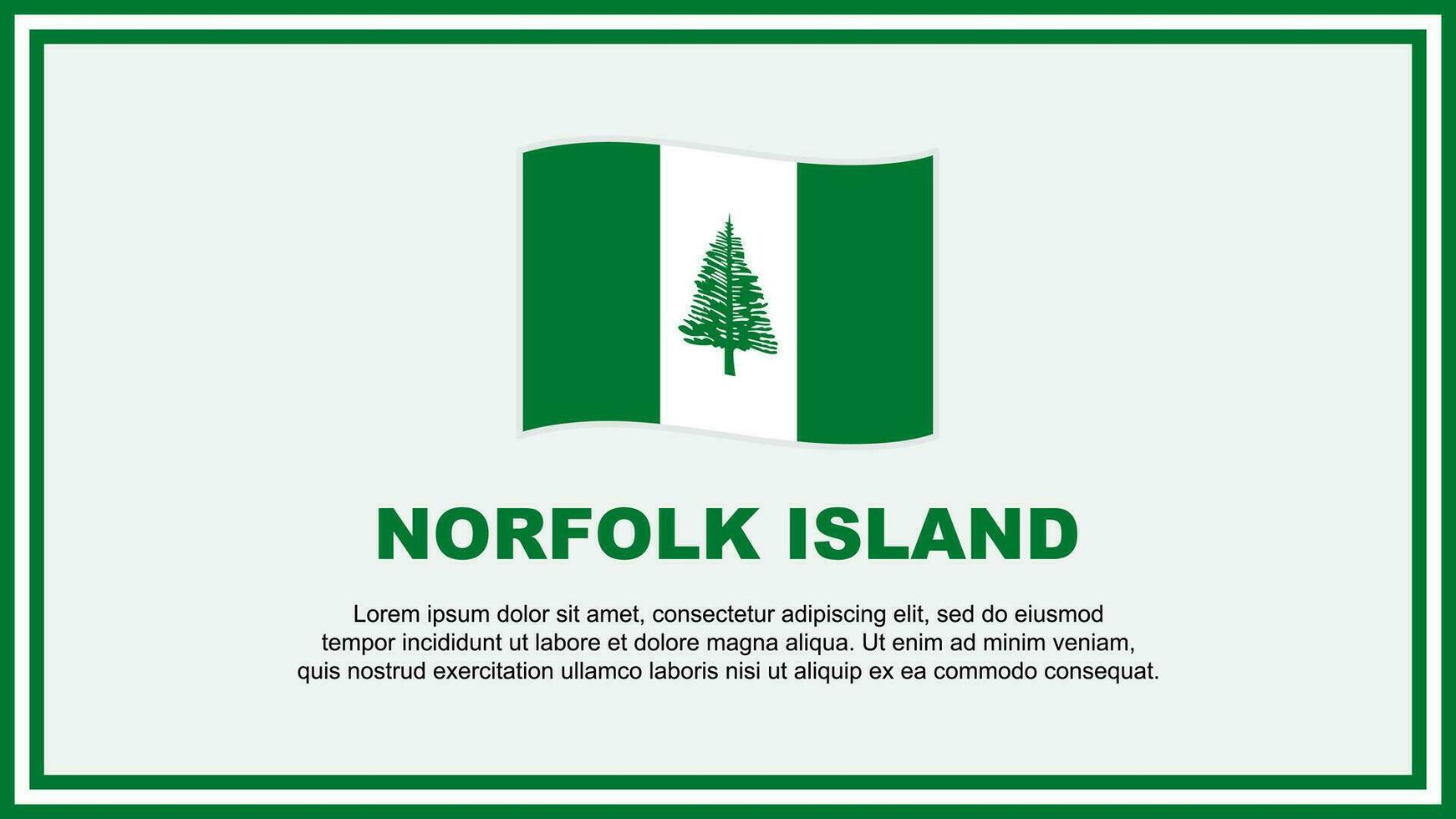 norfolk ö flagga abstrakt bakgrund design mall. norfolk ö oberoende dag baner social media vektor illustration. norfolk ö baner