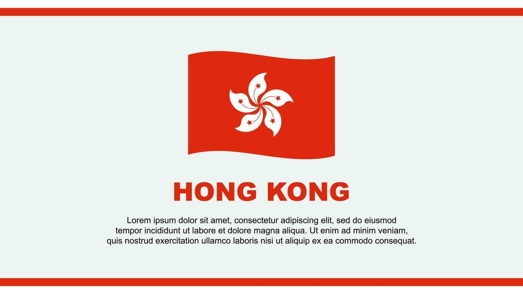 Hong kong Flagge abstrakt Hintergrund Design Vorlage. Hong kong Unabhängigkeit Tag Banner Sozial Medien Vektor Illustration. Hong kong Design