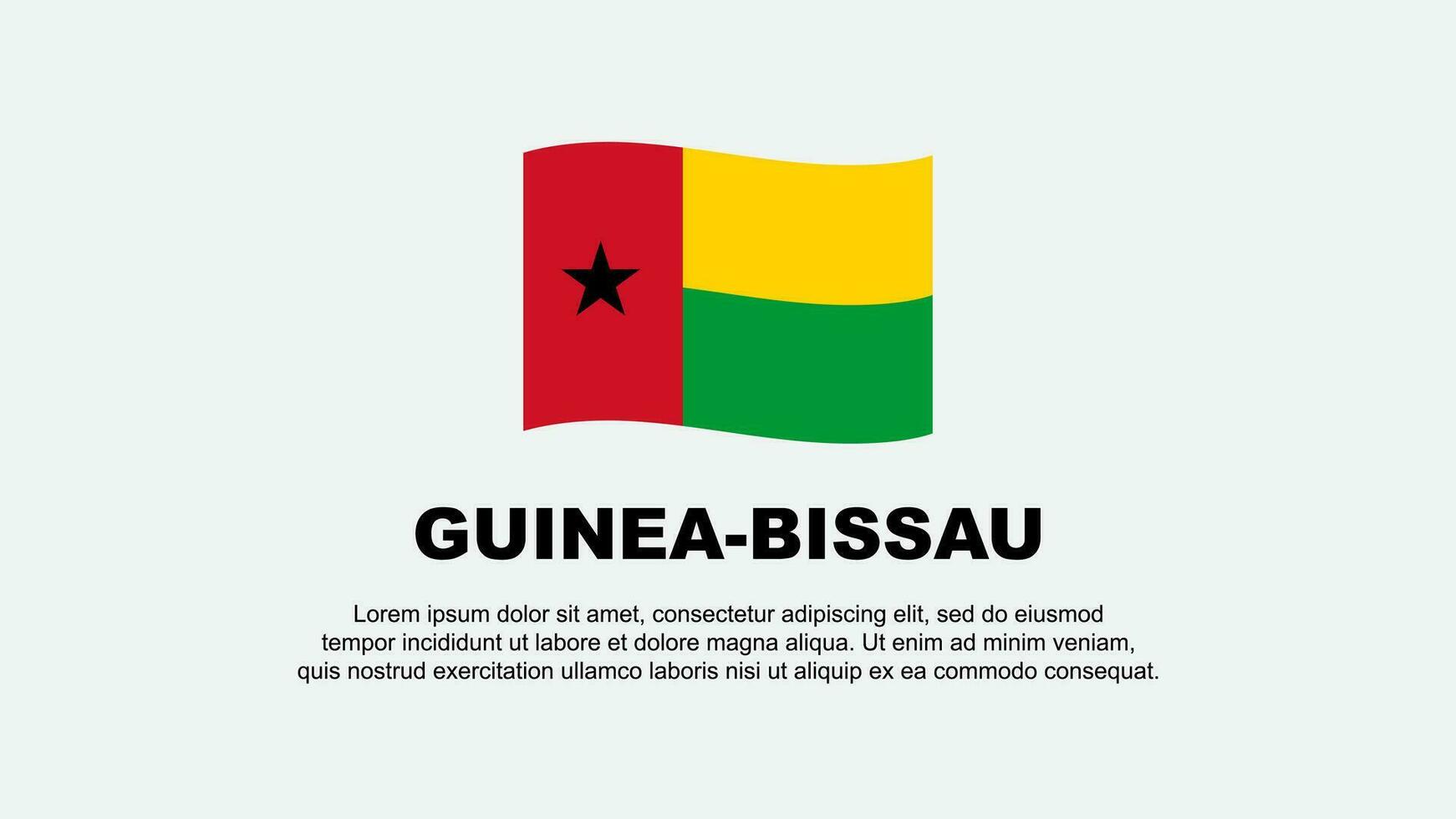 Guinea-Bissau Flagge abstrakt Hintergrund Design Vorlage. Guinea-Bissau Unabhängigkeit Tag Banner Sozial Medien Vektor Illustration. Guinea-Bissau Hintergrund