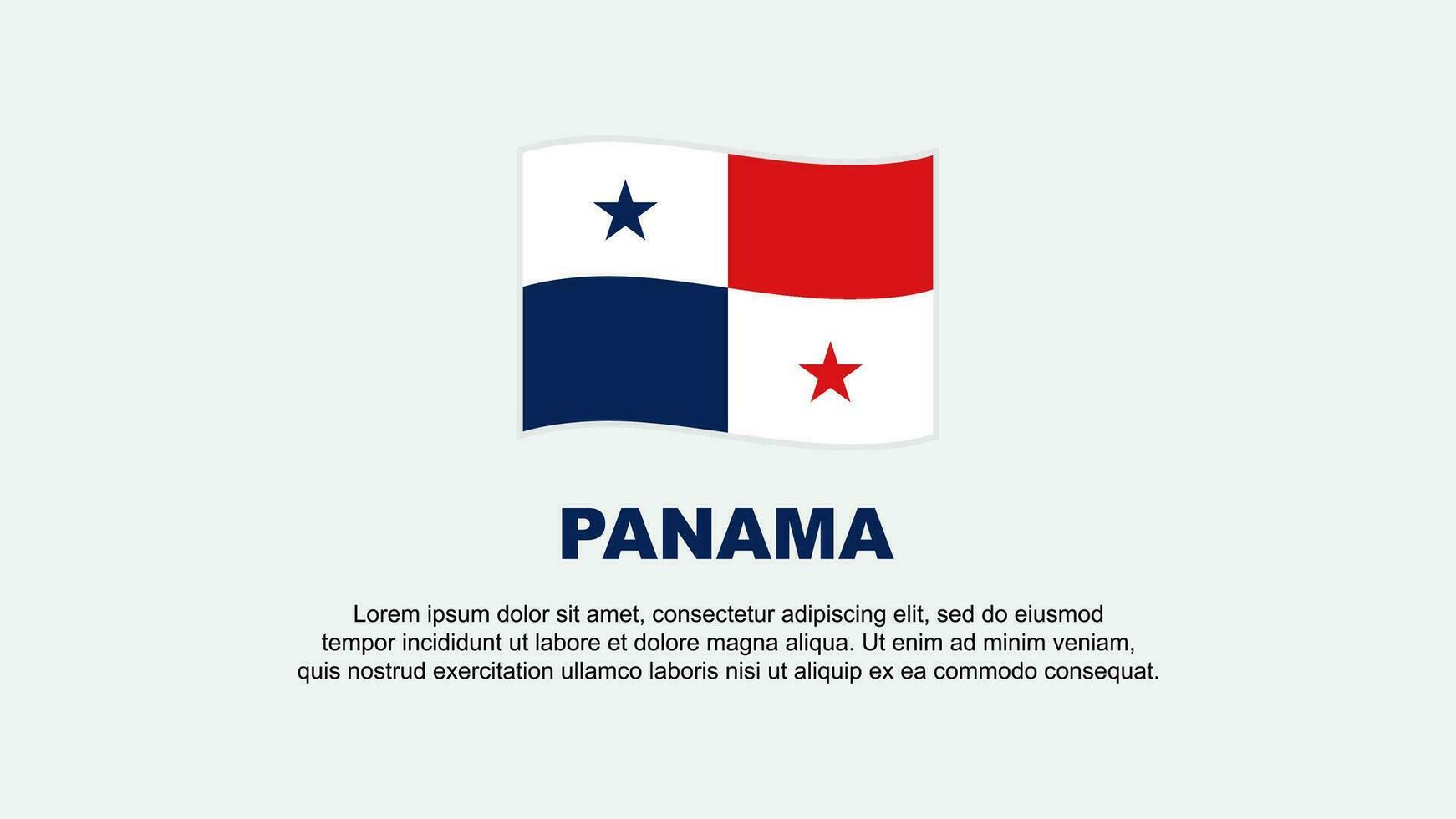 Panama Flagge abstrakt Hintergrund Design Vorlage. Panama Unabhängigkeit Tag Banner Sozial Medien Vektor Illustration. Panama Hintergrund