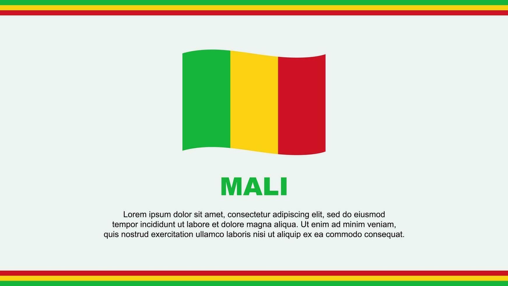 mali flagga abstrakt bakgrund design mall. mali oberoende dag baner social media vektor illustration. mali design