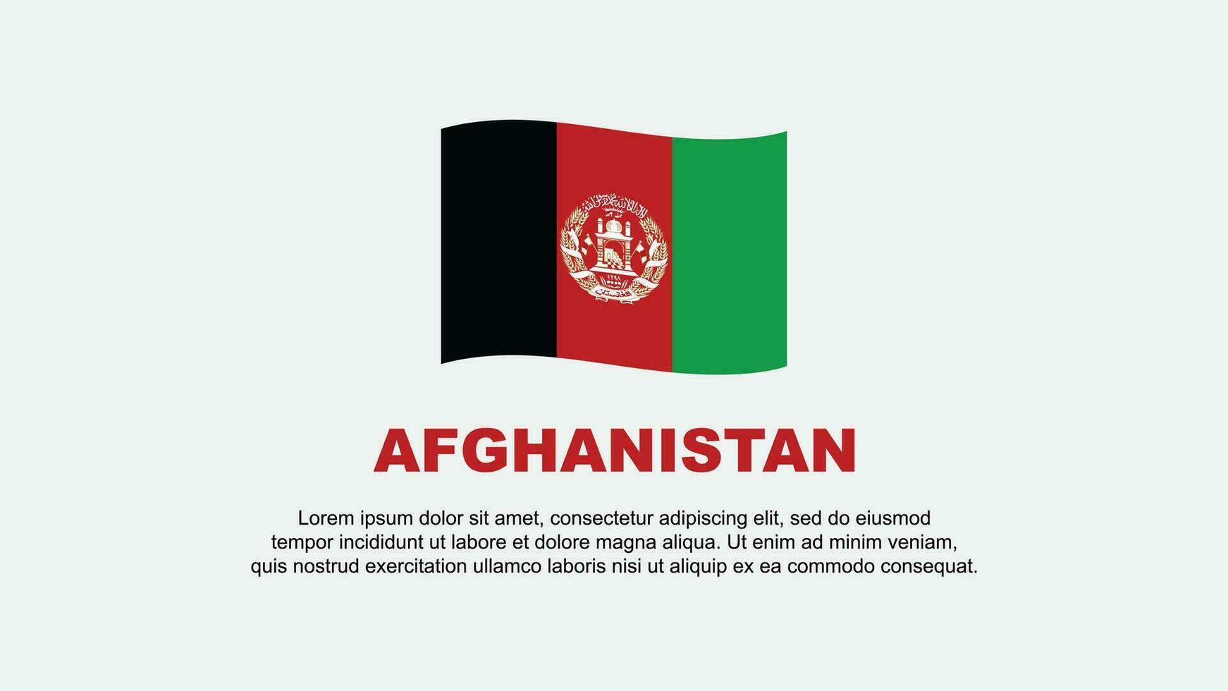 Afghanistan Flagge abstrakt Hintergrund Design Vorlage. Afghanistan Unabhängigkeit Tag Banner Sozial Medien Vektor Illustration. Afghanistan Hintergrund