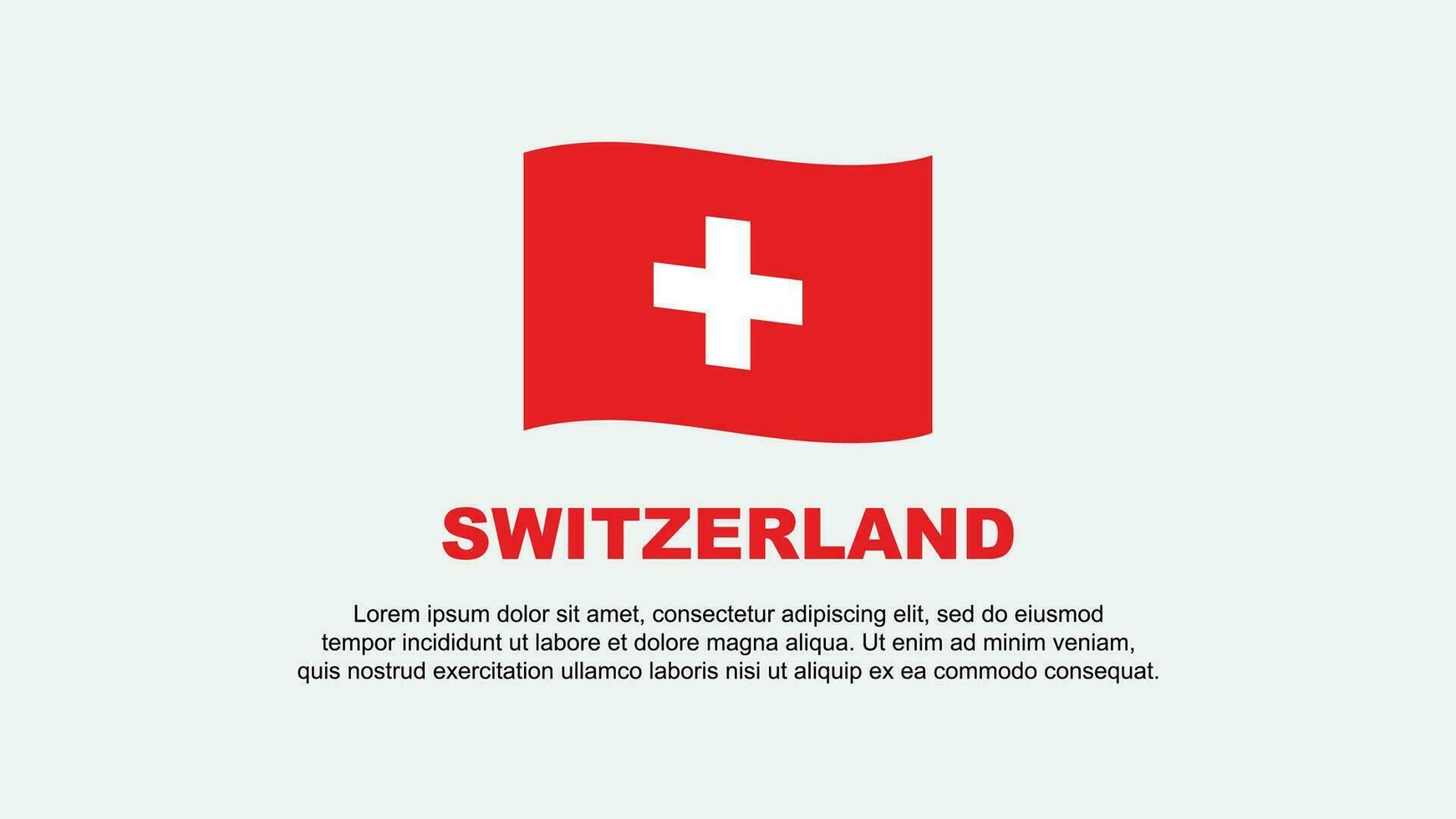 schweiz flagga abstrakt bakgrund design mall. schweiz oberoende dag baner social media vektor illustration. schweiz bakgrund