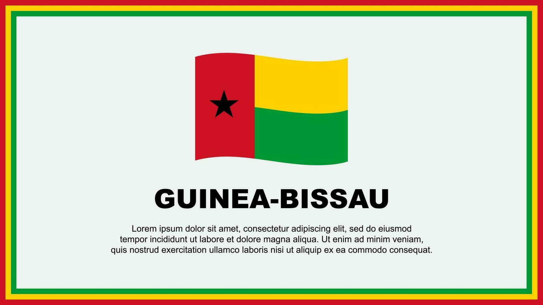 guinea-bissau flagga abstrakt bakgrund design mall. guinea-bissau oberoende dag baner social media vektor illustration. guinea-bissau baner