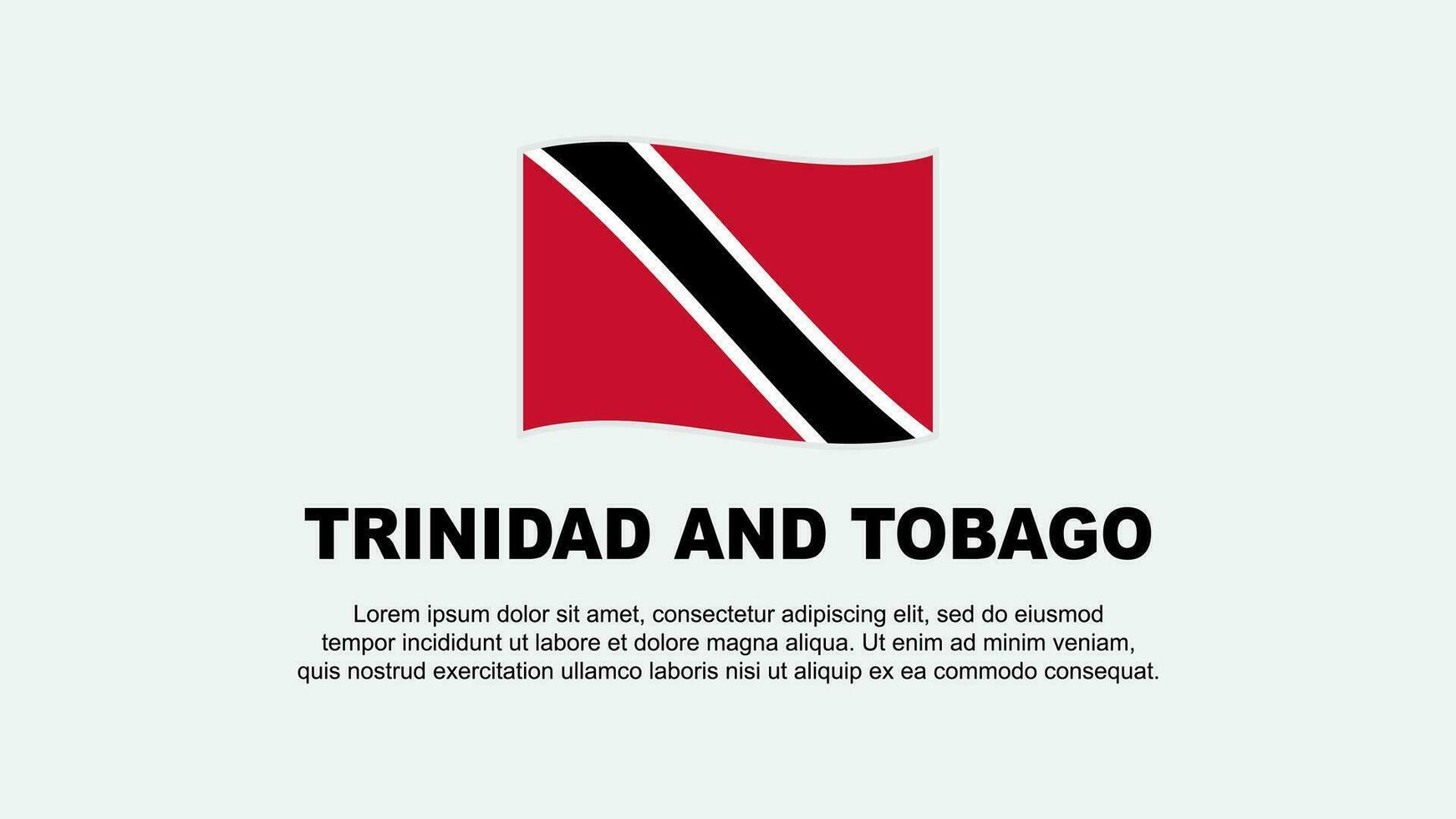 trinidad och tobago flagga abstrakt bakgrund design mall. trinidad och tobago oberoende dag baner social media vektor illustration. trinidad och tobago bakgrund