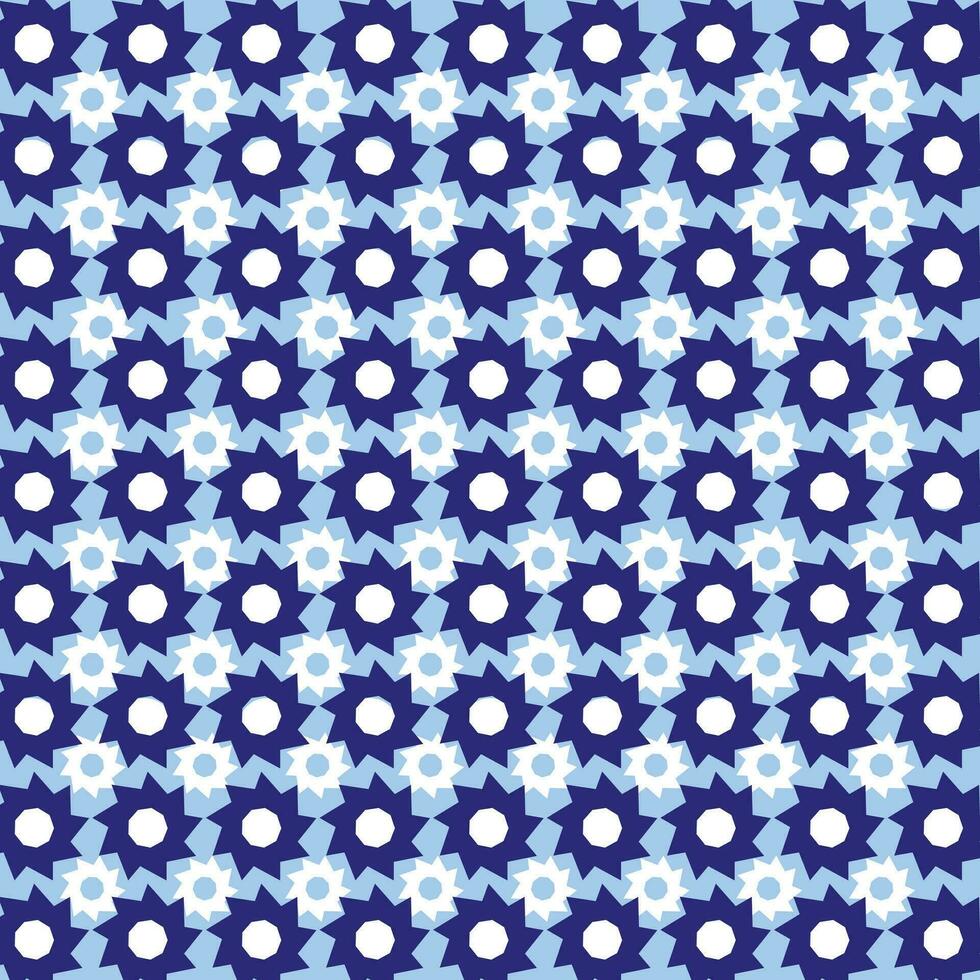 stachelig Scharf Blume Blütenblatt Shuriken mögen Vektor Muster Illustration isoliert auf Platz Licht Blau farbig Hintergrund.