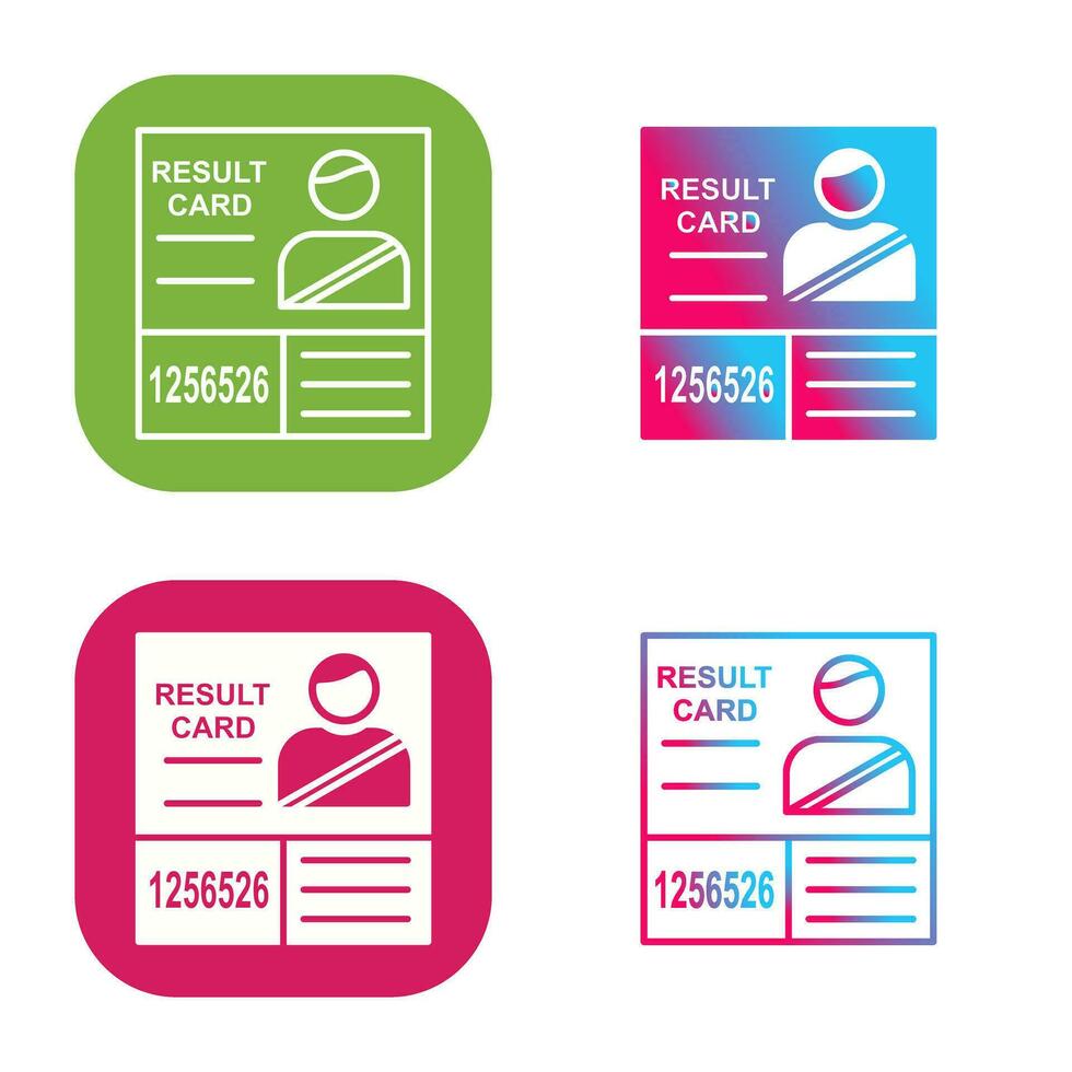 Vektorsymbol für Kandidatenergebnisse vektor