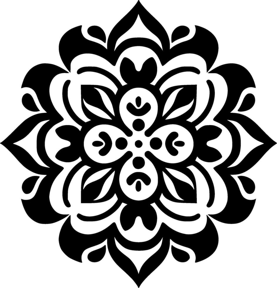 Mandala - - hoch Qualität Vektor Logo - - Vektor Illustration Ideal zum T-Shirt Grafik