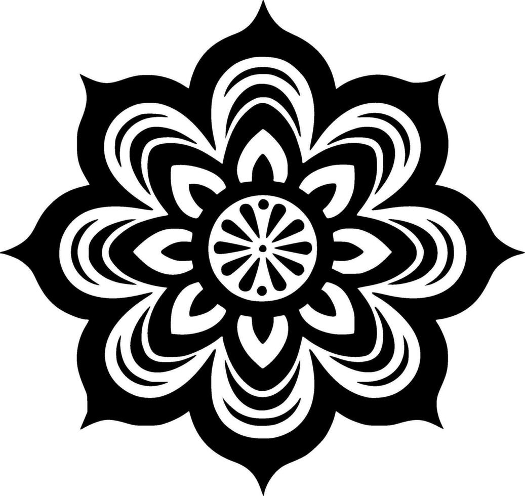 Mandala - - hoch Qualität Vektor Logo - - Vektor Illustration Ideal zum T-Shirt Grafik