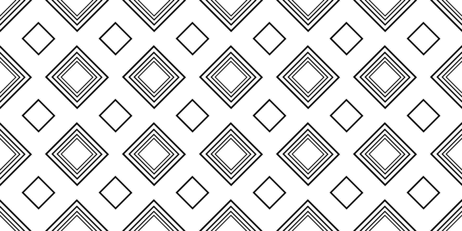 schwarz und Weiß Diamant Rhombus nahtlos Muster vektor