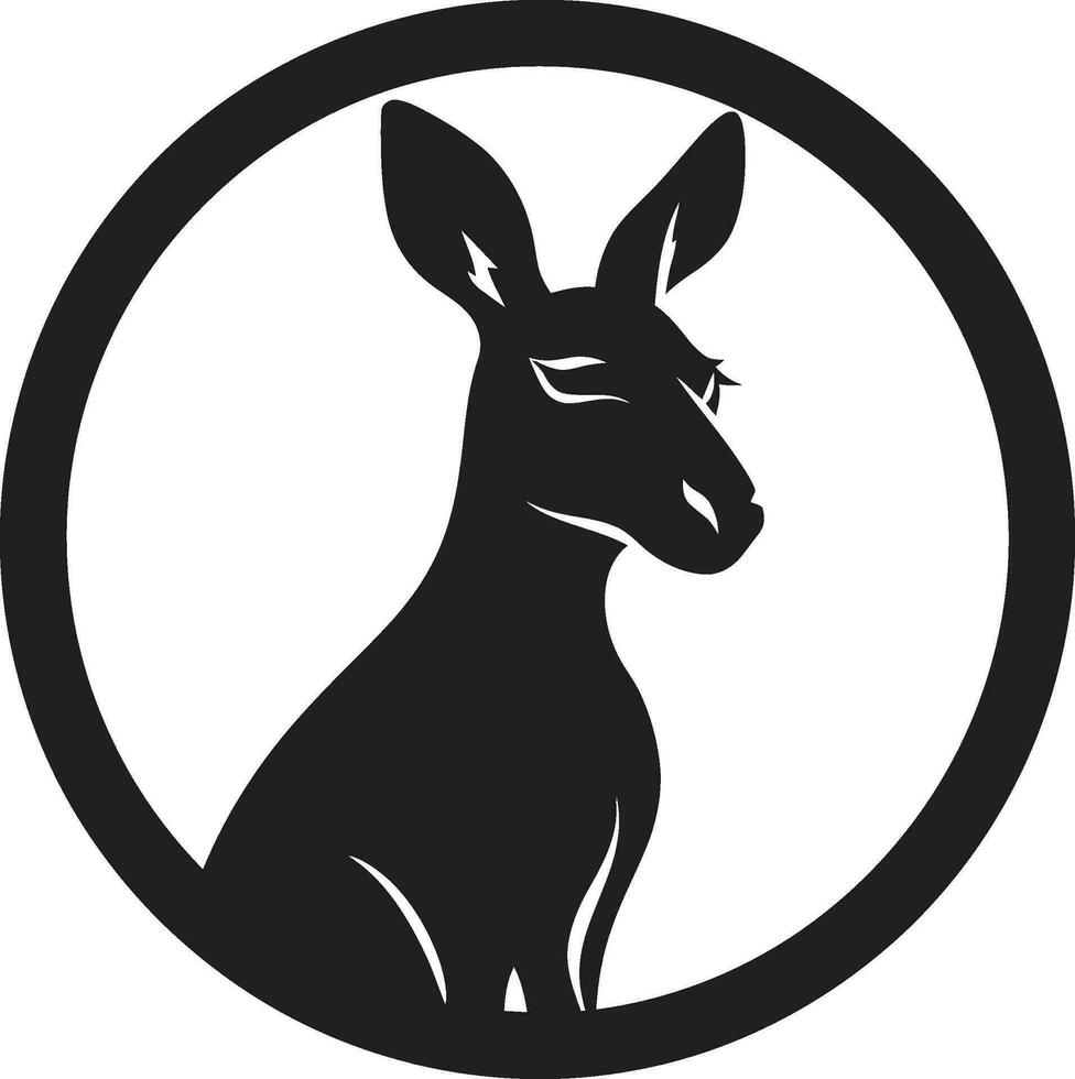 Känguru Hopse Design Känguru ausdrücken Lieferung vektor