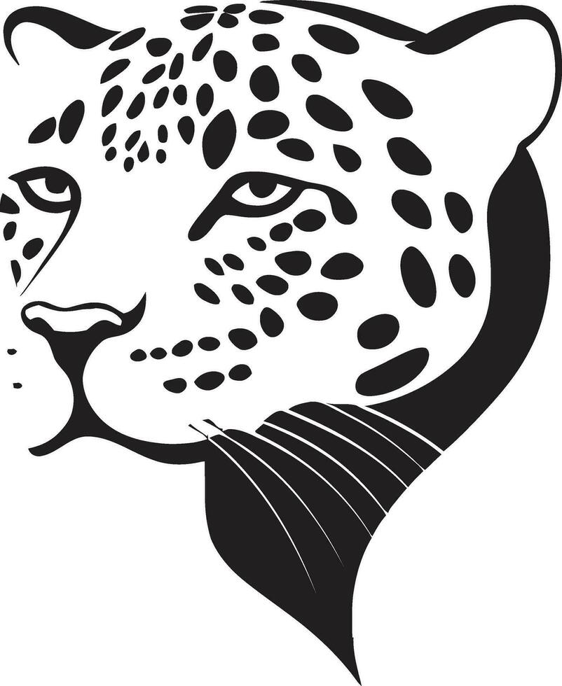 Vektor Kunst schwarz Leopard Logo Design wild Schönheit schwarz Vektor Leopard Symbol