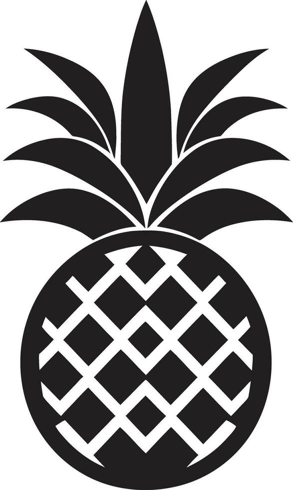 skuggad ananas illustration modern ananas mark vektor