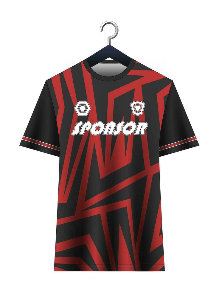 fotboll jersey attrapp för fotboll klubb. vektor sublimering sporter kläder design. enhetlig främre se mallar fotboll jersey. jersey design idéer.