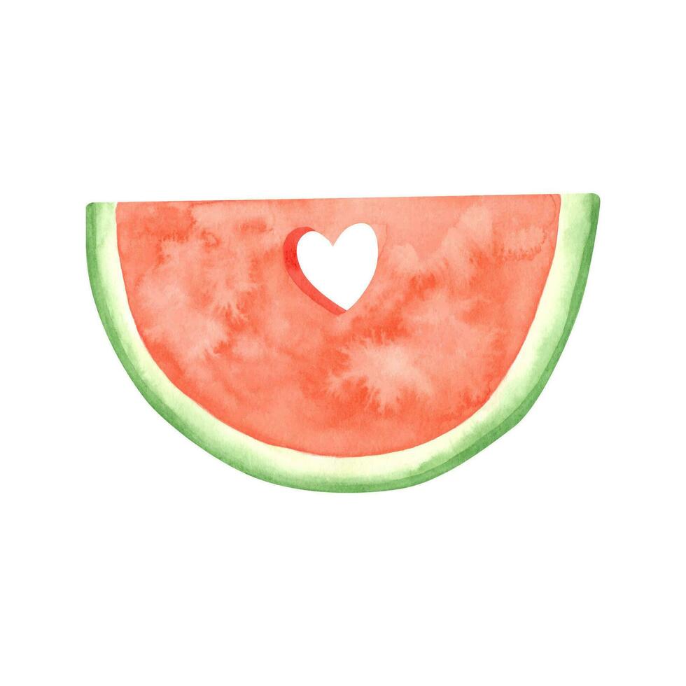 Aquarell Wassermelone Clip Art, Sommer- reif Frucht, Wassermelone Party vektor