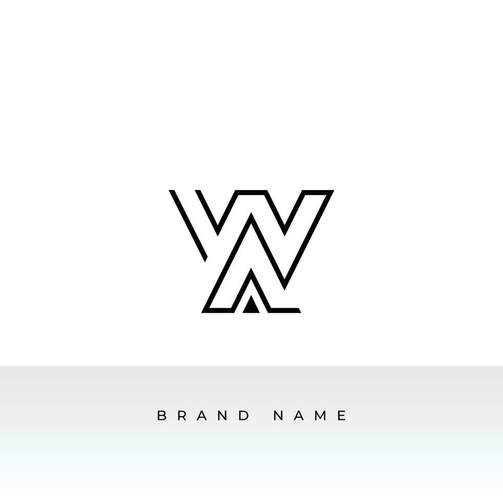 Initiale Briefe wa Logo Vorlage Design im mehrere Form. Logo Symbol Design Vorlage Elemente. Monogramm. linear Logo. einfach Vektor Zeichen Illustration im ein modern Stil.