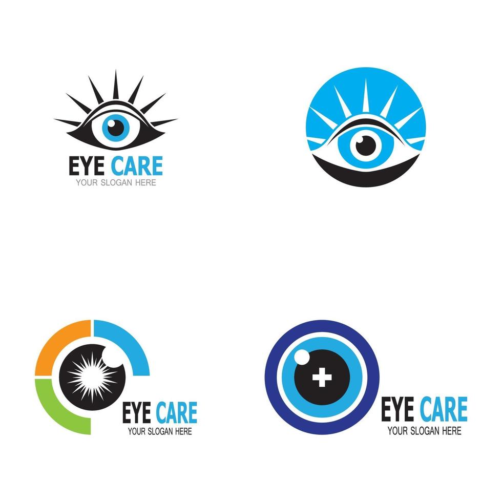 ögonvård hälsa ikon och symbol vektor