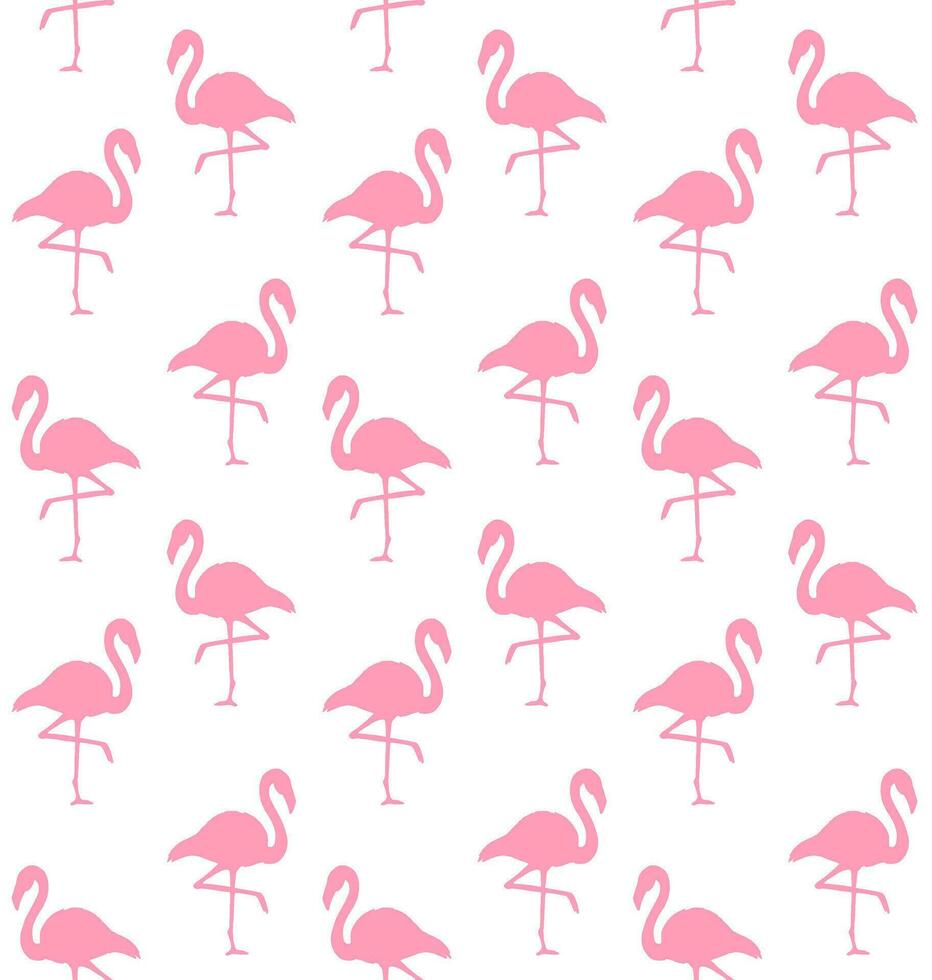 vektor sömlös mönster av flamingo silhuett