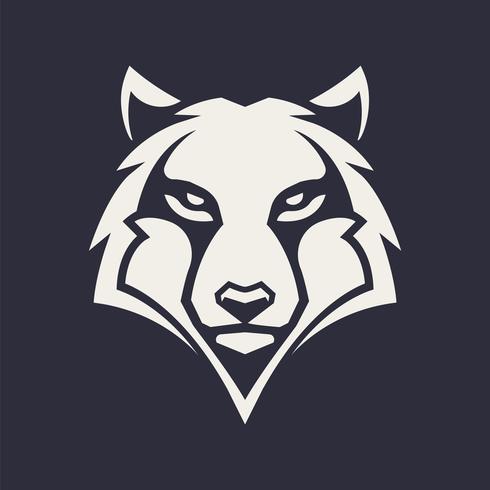 Wolf-Maskottchen-Vektor-Symbol vektor