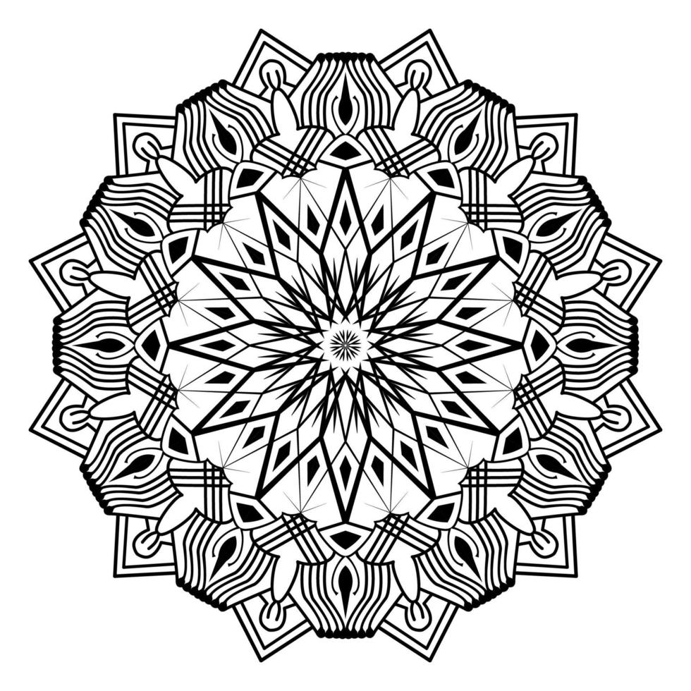 Arabeske-islamisches Mandala-Design mit Blumenmuster für Muslime vektor