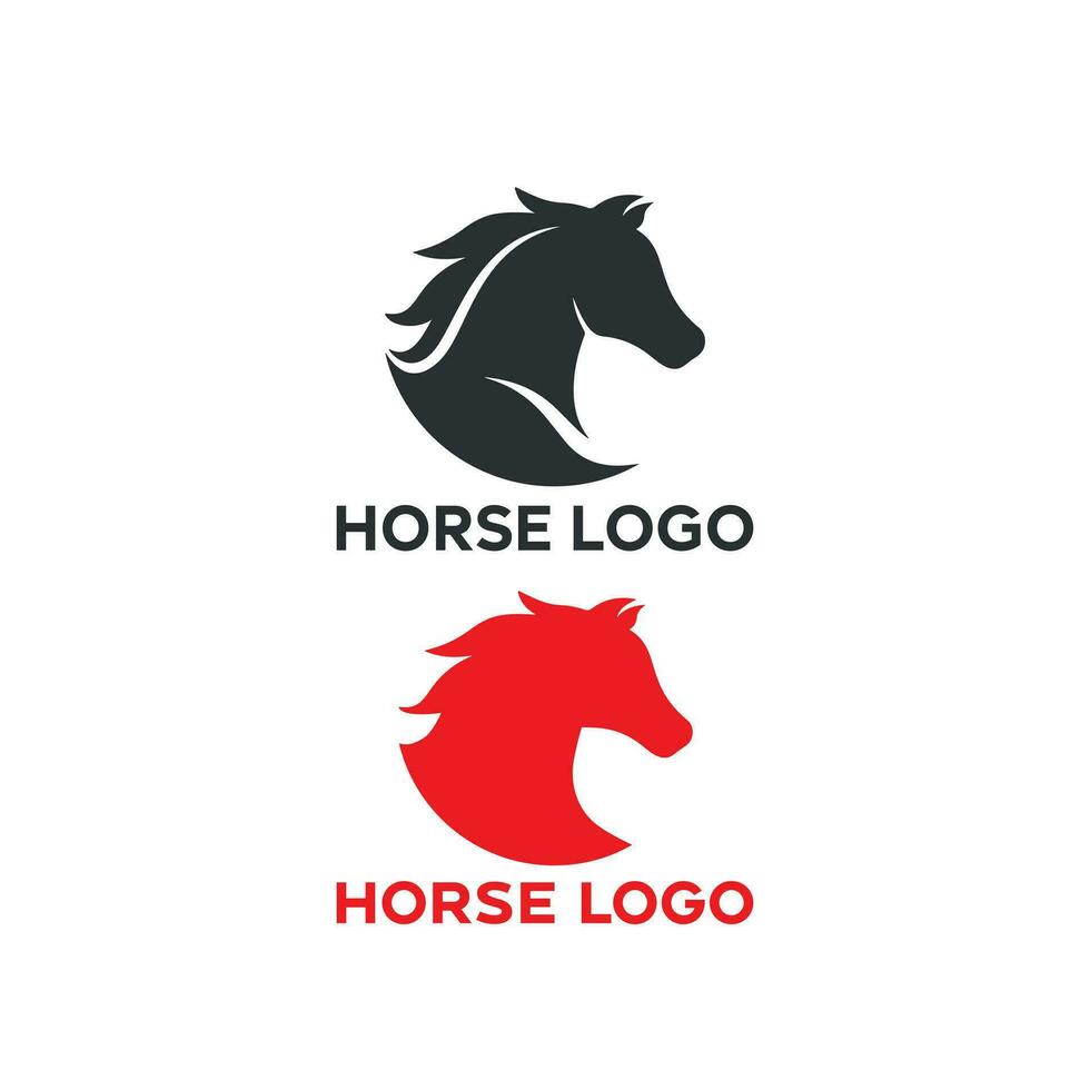 häst logotyp häst mall svart vektor skönhet häst