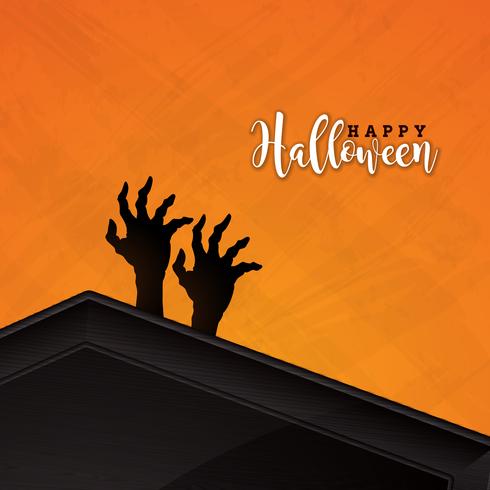 Lycklig Halloween banner illustration vektor