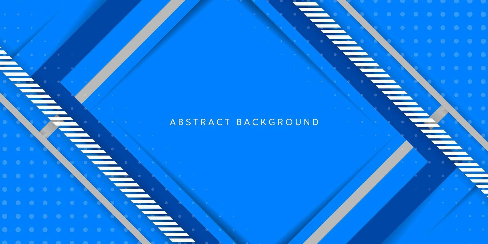 beschwingt Blau abstrakt Kunst mit dynamisch Linien und Punkte Muster vektor