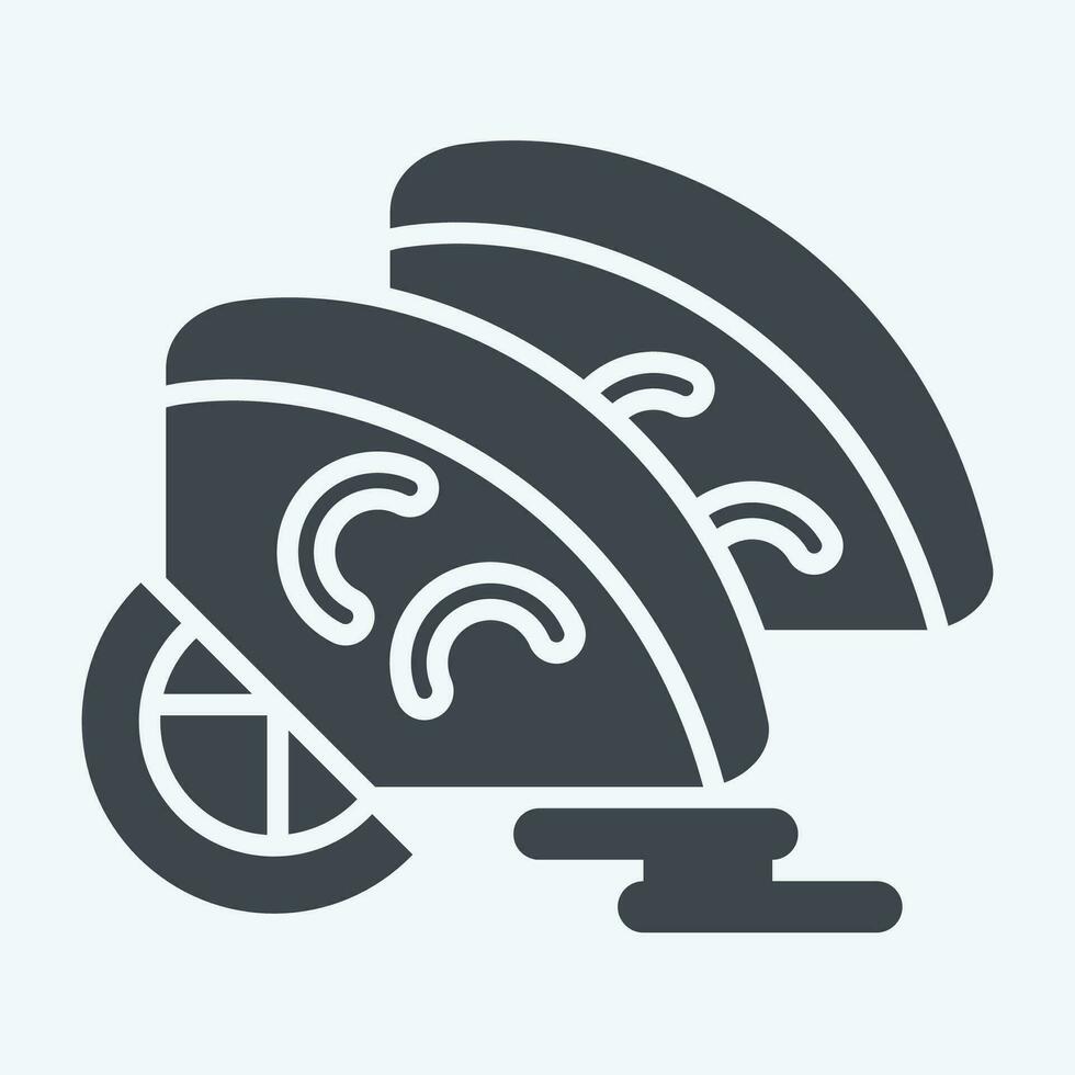 ikon hamachi. relaterad till sushi symbol. glyf stil. enkel design redigerbar. enkel illustration vektor