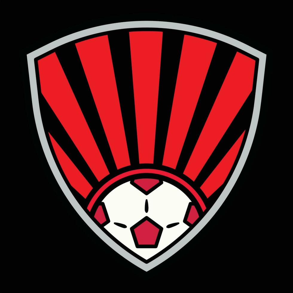 skydda fotboll logotyp vektor illustration konstverk